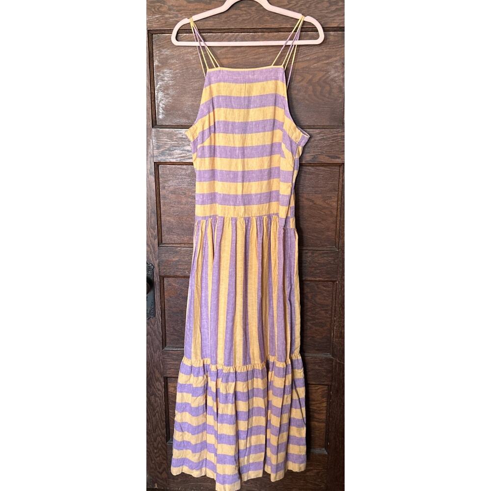 NWT Anthropologie Grommet Halter Maxi Dress Sz S Striped Beachy Coastal
